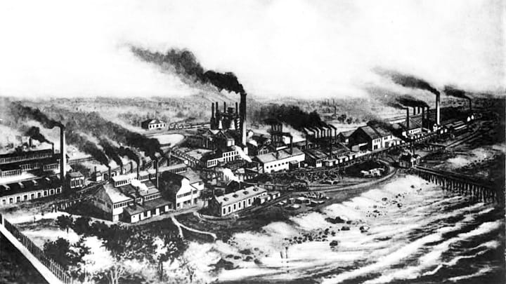  North Chicago Rolling Mill in Milwaukee’s Bay View neighborhood. Carl Swanson illustration